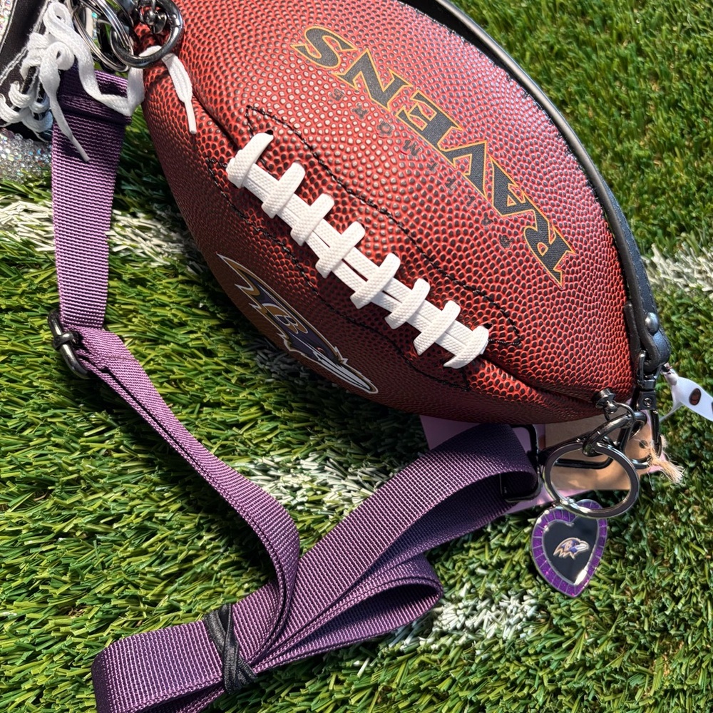 Ravens Football Purse with Purple Strap
